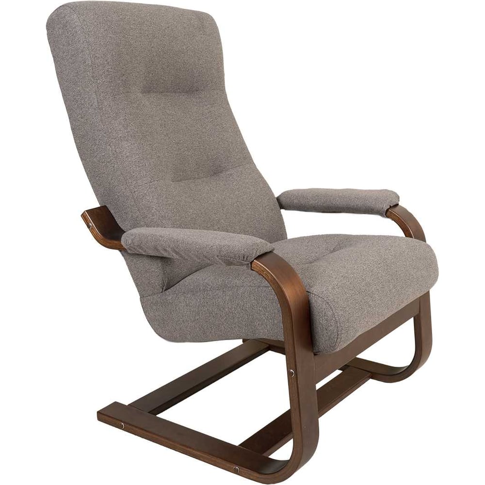 Изображение товара Кресло для отдыха GLIDER Марго орех антик с мягкой обивкой