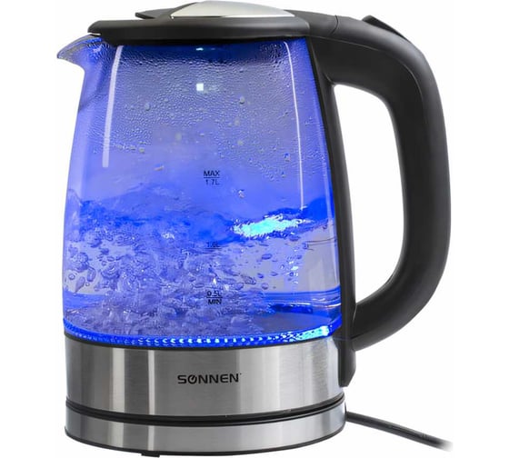 Изображение товара Чайник SONNEN KT-1788 1,7л черный 454349