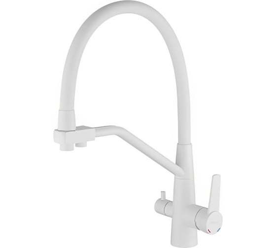 Изображение товара Смеситель для кухни с подключением фильтра воды HAIBA белый HB76822-8