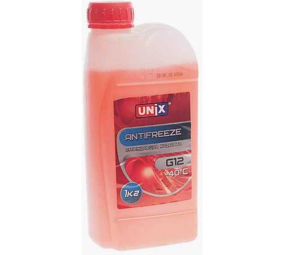 Изображение товара Антифриз UNIX G-12 красный 1кг 4602521