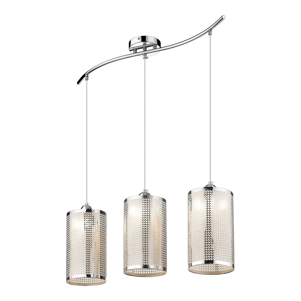 Изображение товара Подвесной светильник Velante 227-106-03 современный хром 3 лампы E27 стильный дизайн