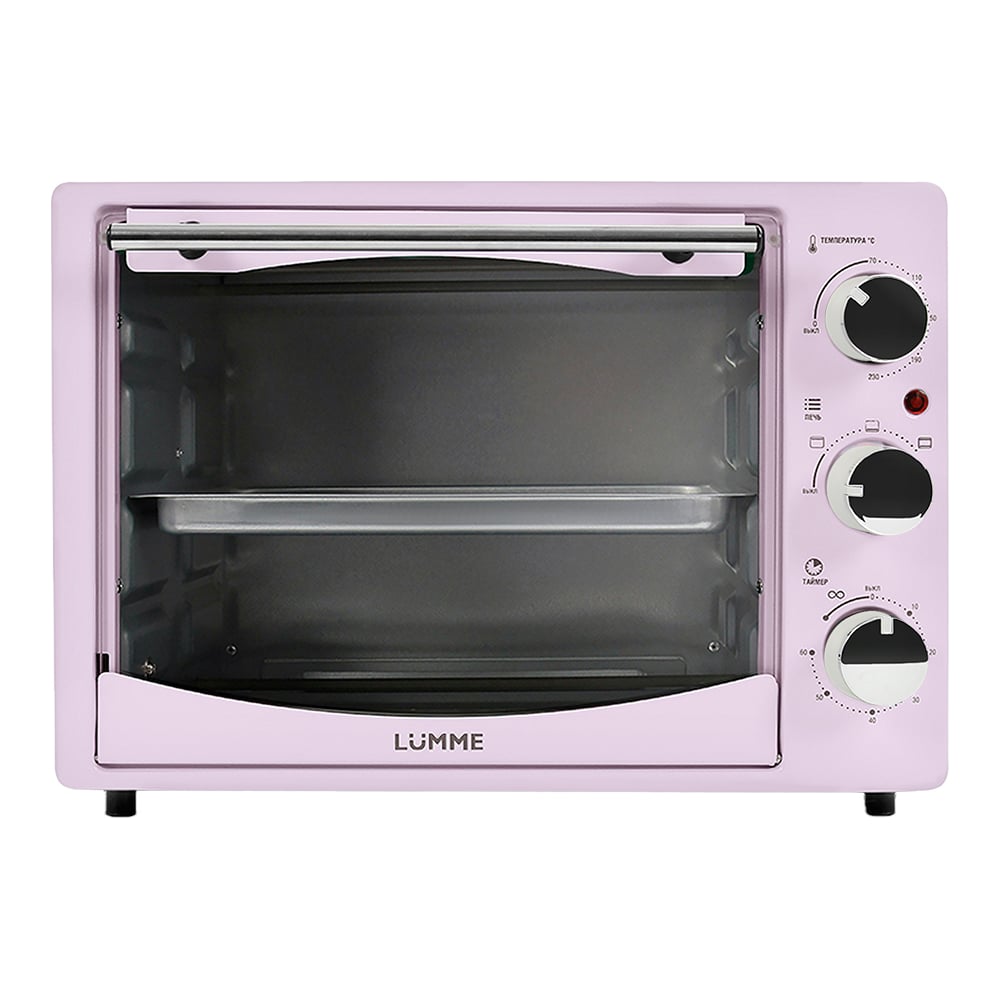 Изображение товара Духовой шкаф мини-печь 23 л гриль LUMME LU-1708 розовая опал