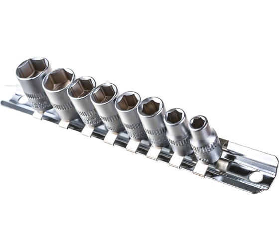 Изображение товара Набор торцевых головок 6-гранных (8 шт; 1/4; 5-13 мм) РОКОТ 736-180