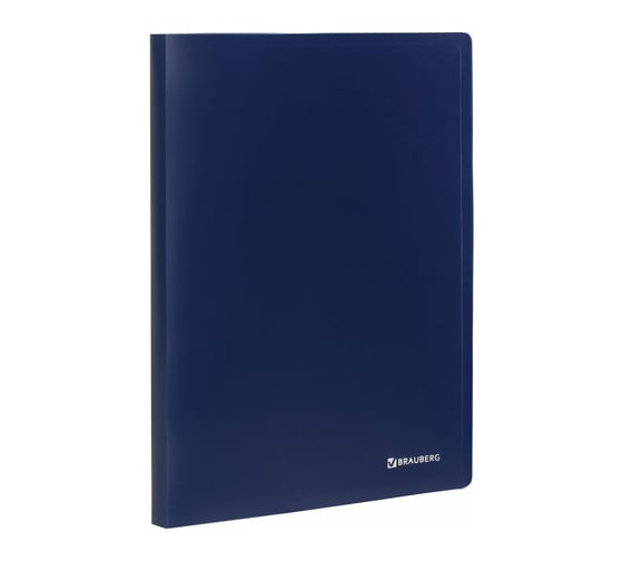 Изображение товара Папка на 2 кольцахBRAUBERG Office 25мм, синяя, до 170 листов, 05мм 227494