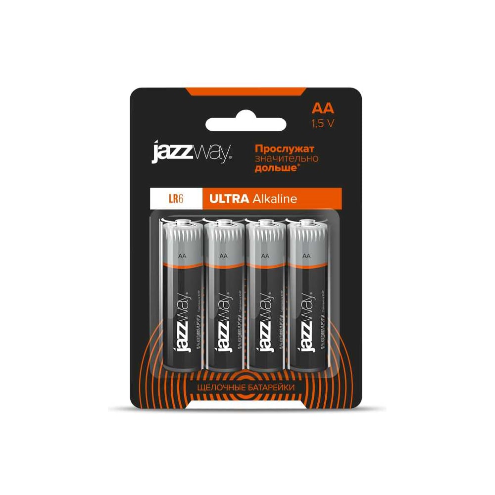 Изображение товара Батарейки Jazzway Ultra Alkaline AA 1.5V 4шт блистер надежное питание