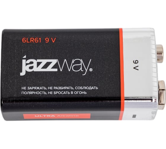 Изображение товара Батарейка Jazzway Jаzzway Элемент питания алкалиновый "крона" 6LR61 9В Ultra Alkaline BL-1 5005075