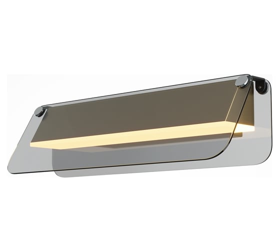 Изображение товара Настенный светильник (бра) MAYTONI Flat LED 6W Черный и Латунь MOD296WL-L6BS3K