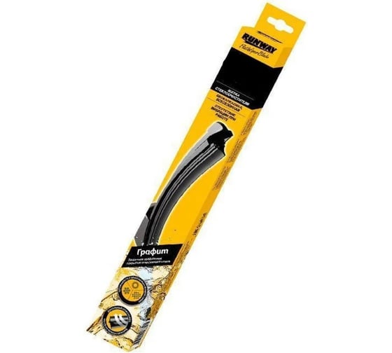 Изображение товара Щетка стеклоочистителя бескаркасная RUNWAY с графитовым покрытием 480мм RW-19G