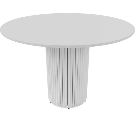 Изображение товара Круглый обеденный стол с металлическим подстольем GENGLASS TRUBIS Wood L 110 GGT-03-3-3-L-110