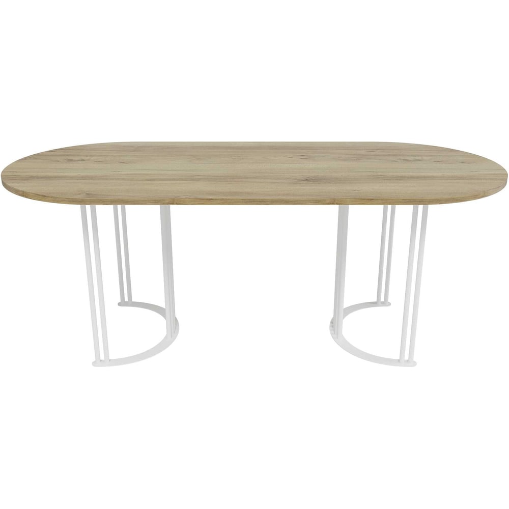 Изображение товара Овальный стол GENGLASS VIOLUR GGT-20-3-1-20090 с металлическим подстольем