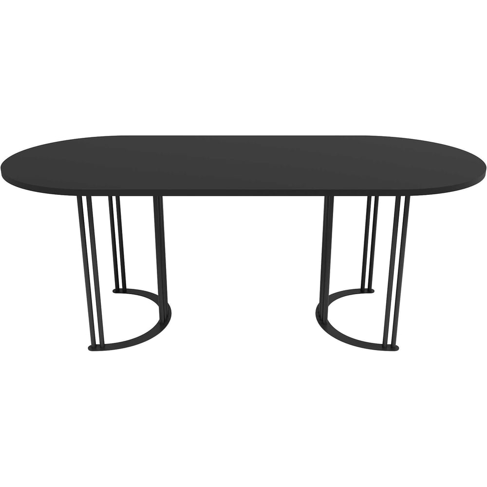 Изображение товара Овальный стол с металлическим подстольем GENGLASS VIOLUR GGT-20-2-2-20090