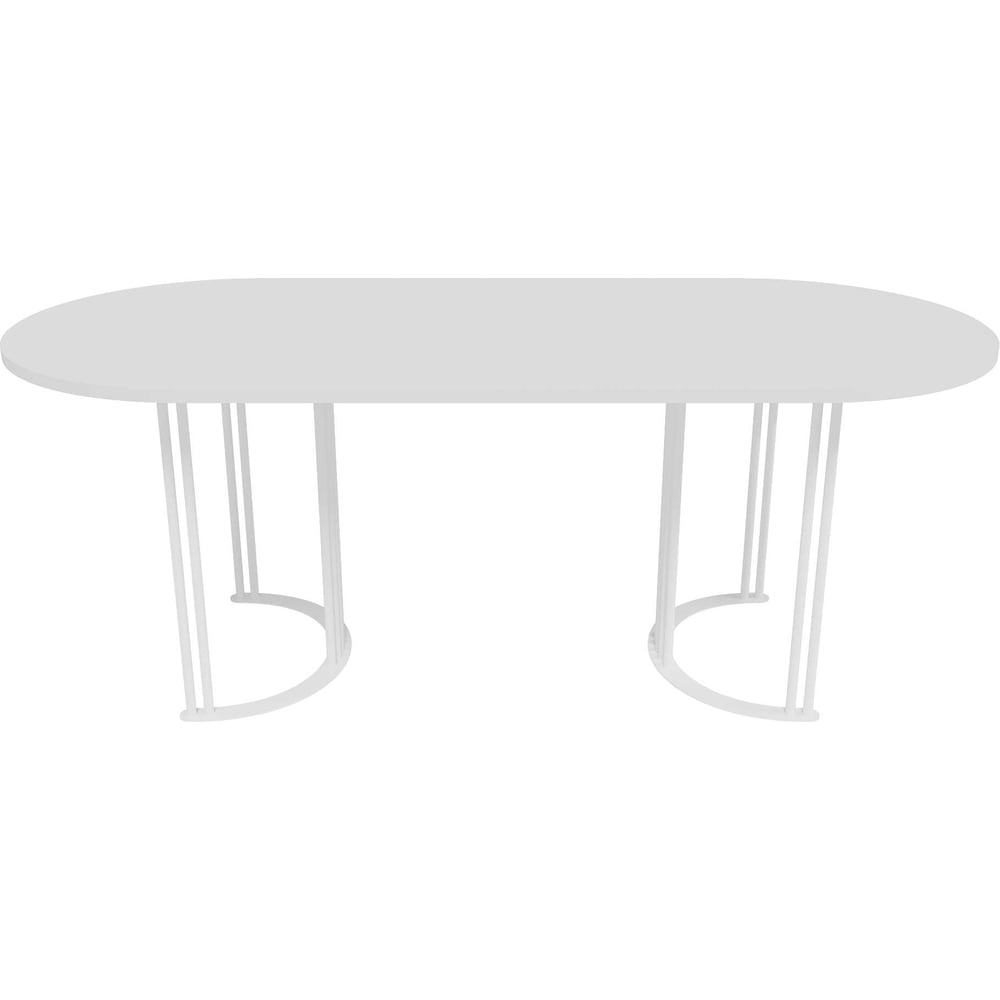 Овальный стол с металлическим подстольем GENGLASS VIOLUR GGT-20-3-3-20090
