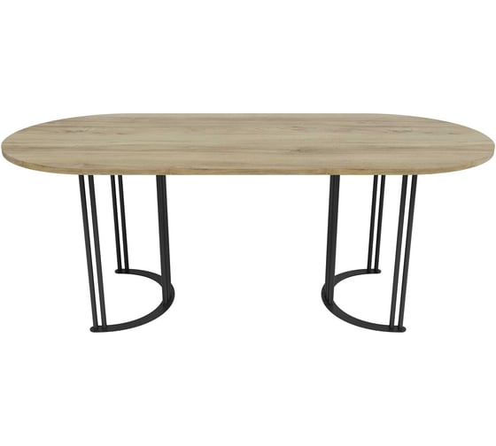 Изображение товара Овальный стол с металлическим подстольем GENGLASS VIOLUR GGT-20-2-1-20090