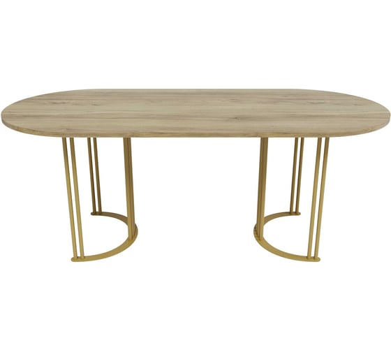 Изображение товара Овальный стол с металлическим подстольем GENGLASS VIOLUR GGT-20-1-1-200/90