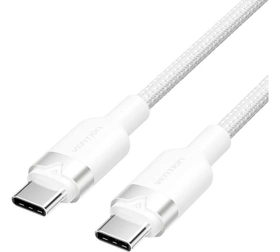 Изображение товара Кабель VENTION USB 2.0 CM/CM - 1м. Белый 3А PD60W TRDWF