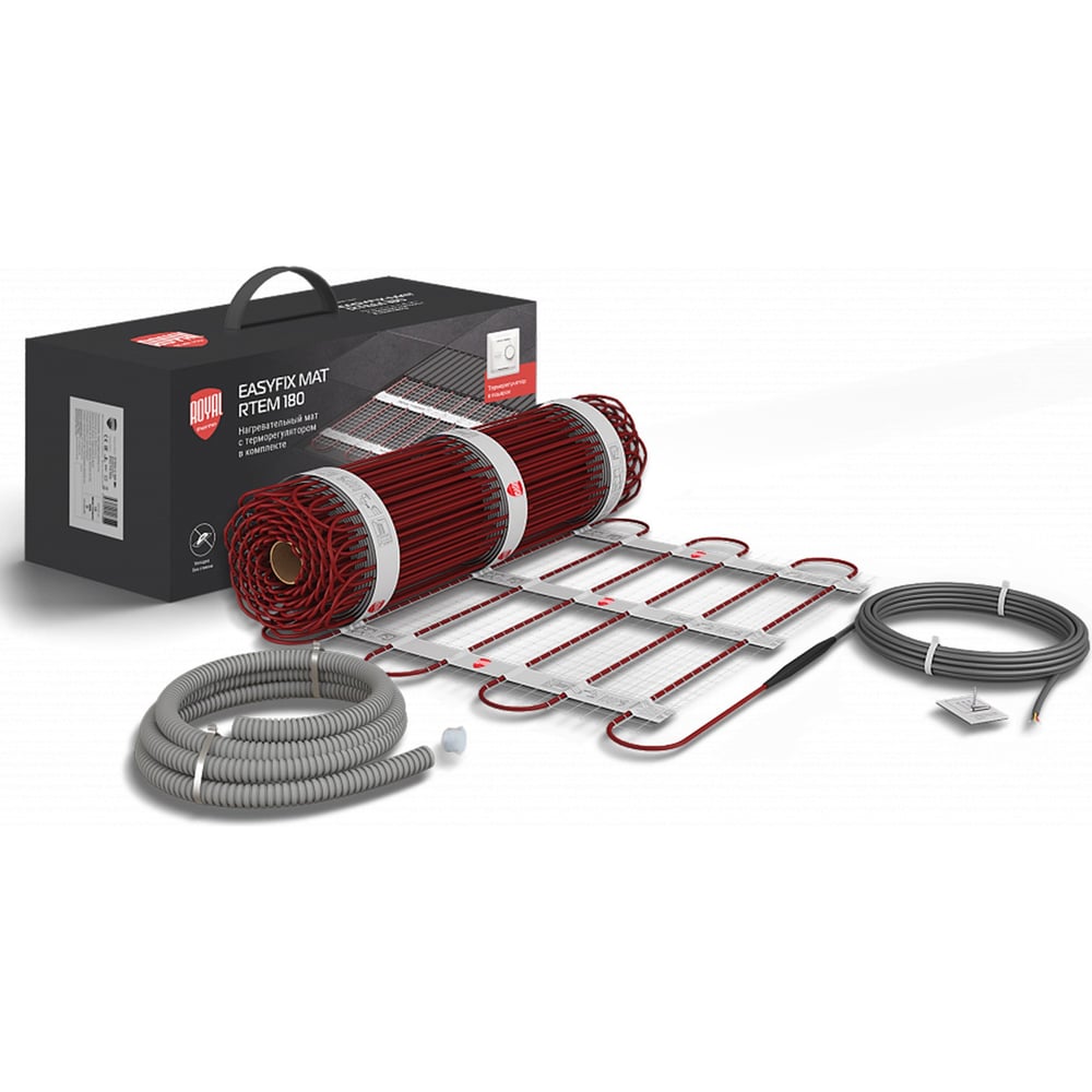 Изображение товара Мат нагревательный ROYAL THERMO EasyFix Mat RTEM 2-180-0,5 (комплект с терморегулятором) НС-1599094