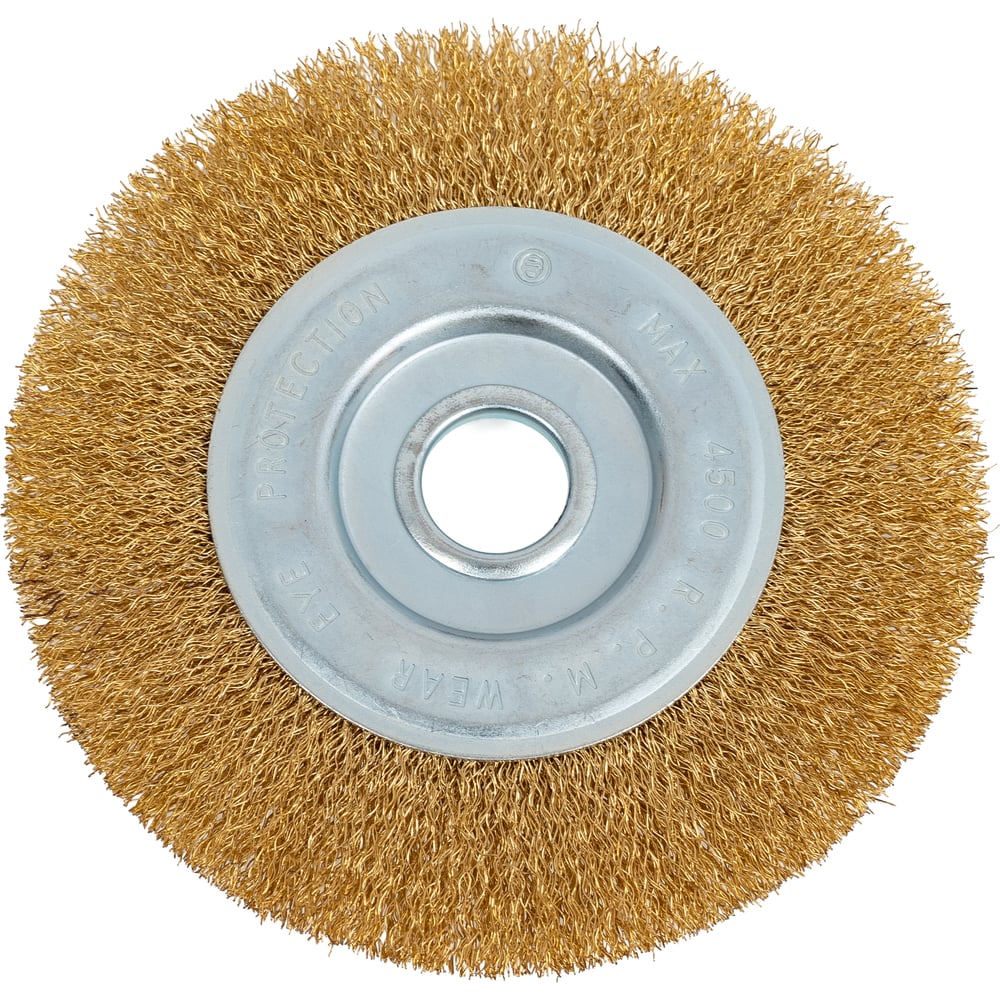 Изображение товара Щетка крацовка для УШМ 150 мм витая латунированная сталь GREPP 210-150