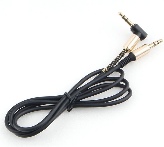 Изображение товара Кабель Cablexpert аудио Jack 3.5(M)/Jack 3.5(M), угловой, черный, 1м, коробка CCAB-02-35MML-1MB