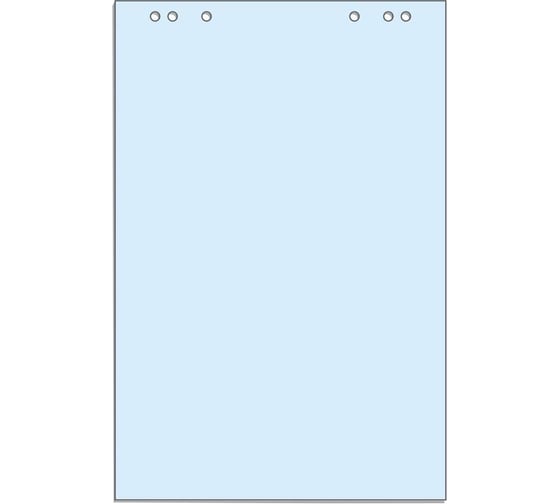 Изображение товара Бумага для флипчартов Attache Selection голубая пастель, 68х98 см, 20 листов, 80 г/квм 659381