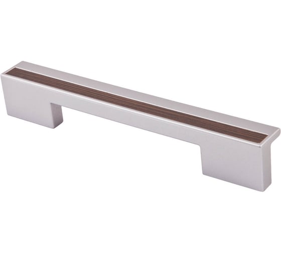 Изображение товара Мебельная ручка скоба AKS пластик. PS17/C17 96/128 металлик+венге 52913