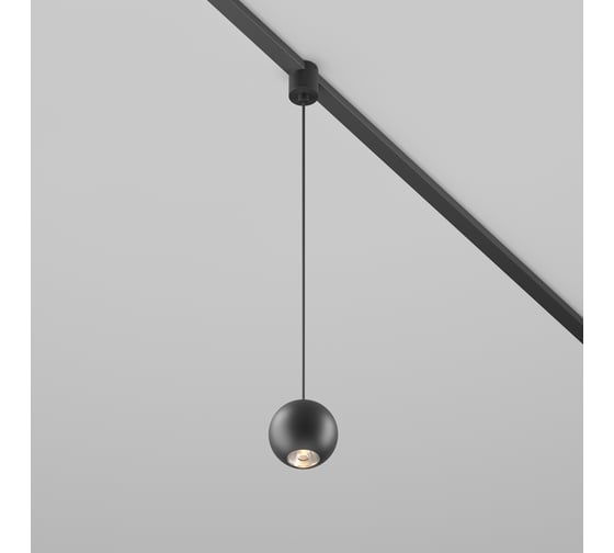 Изображение товара Трековый подвесной светильник MAYTONI Sfera LED 8W Черный TR165-1-8W3K-M-B