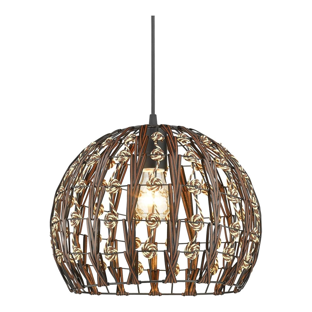 Изображение товара Подвесной светильник Velante 566-726-01 коричневый 30 см