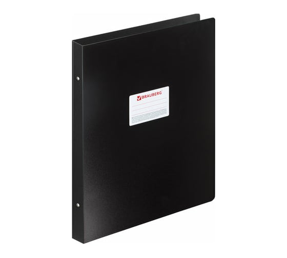 Изображение товара Вертикальная папка на 4 кольцах BRAUBERG Стандарт большого формата А3, 30 мм, черная, 0,8 мм 225766