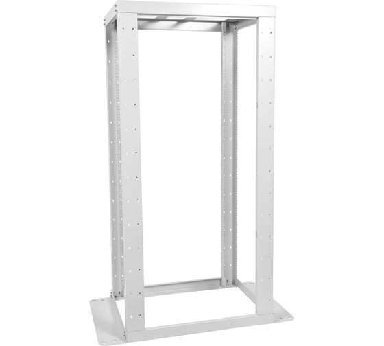 Изображение товара Открытая стойка ЦМО 19, серверная, 42U, глубина 1000 мм, двухрамная, серый СТК-С-42.2.1000