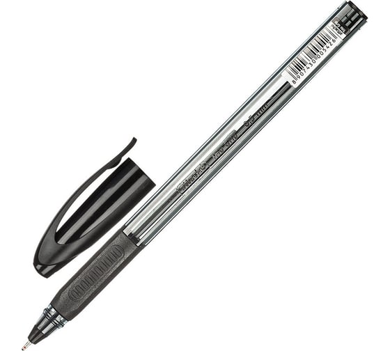 Изображение товара Шариковая ручка 12 шт в упаковке Attache Glide Trio Grip 05мм черная масляная треугольная невтомат 722460