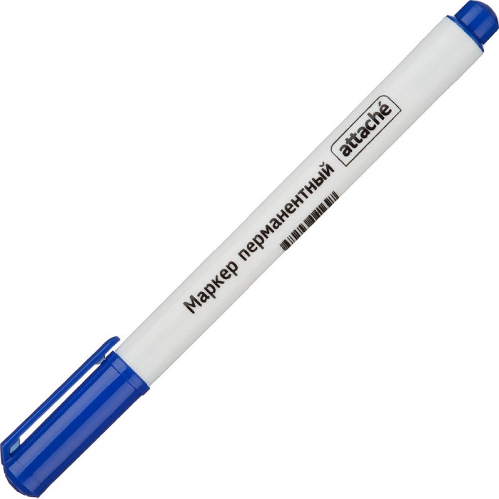 Перманентный маркер Attache маркер перманентный пулевидный 3 мм синий crown multi marker cpm 800