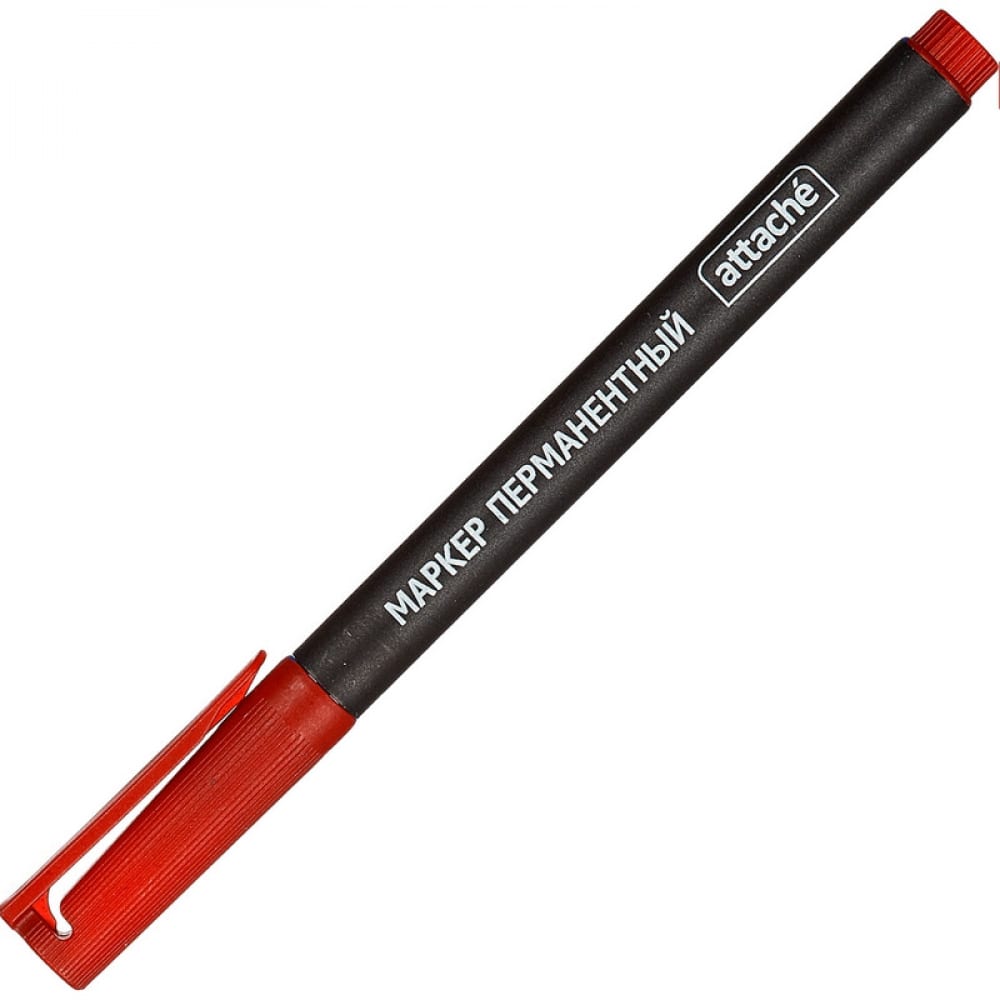 Перманентный маркер Attache маркер перманентный красный политех 1600020