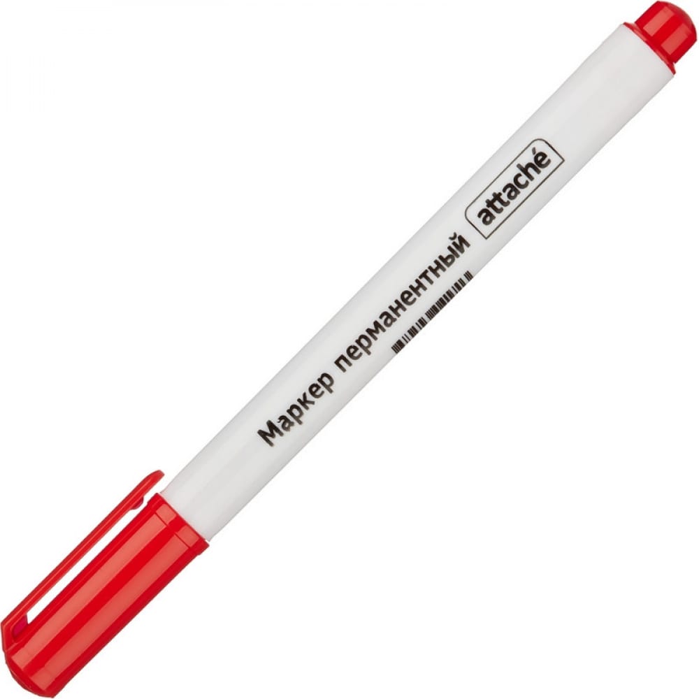 Перманентный маркер Attache маркер перманентный pentel paint 4 5 мм с круглым наконечником алюминиевый корпус белый