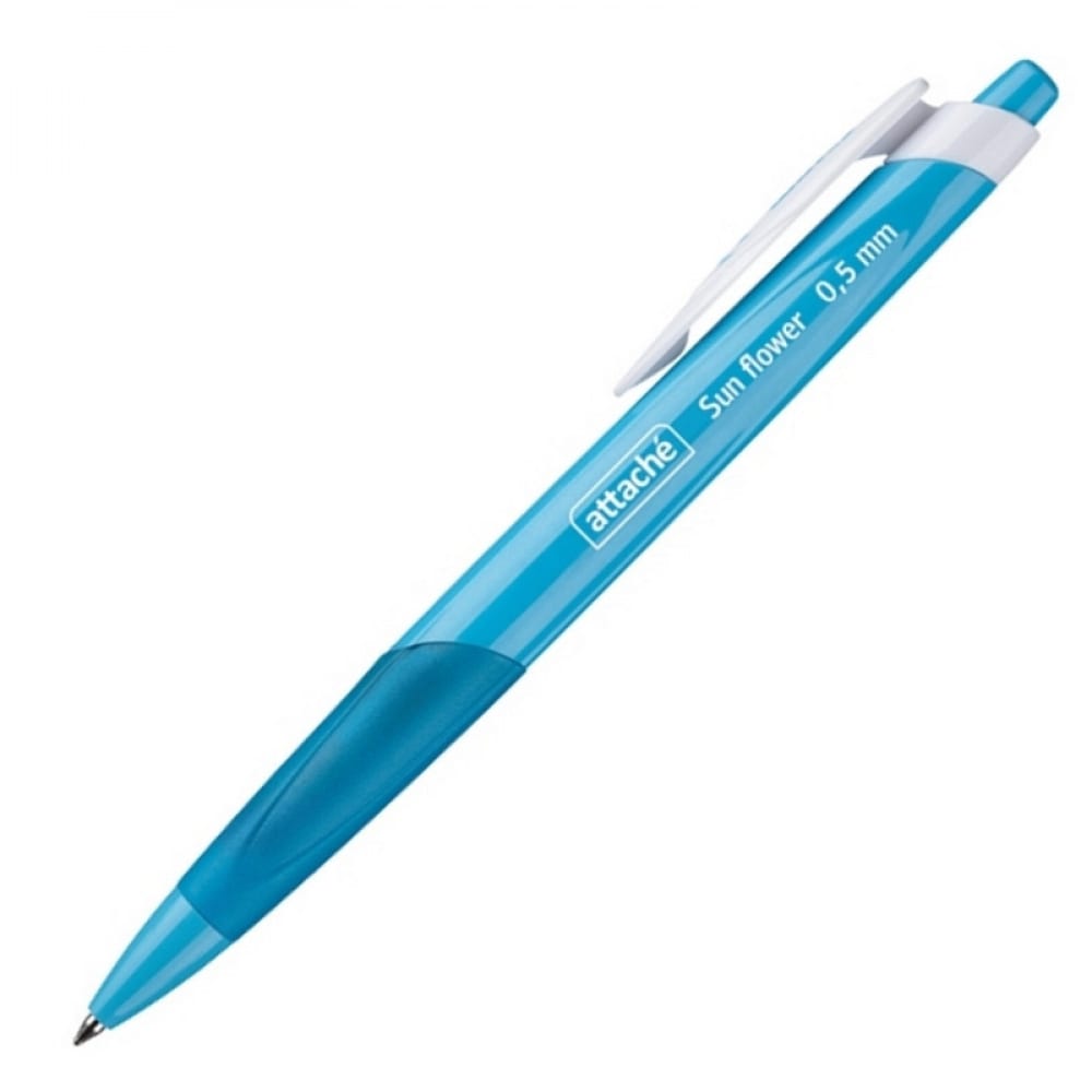 фото Шариковая ручка 12 шт в упаковке attache sun flower синий корпус цвет чернил - синий 389756