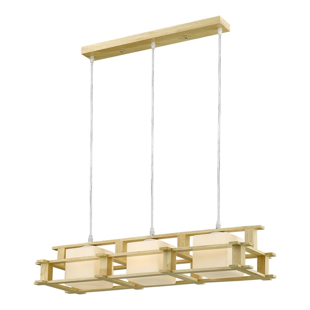 Изображение товара Подвесной светильник Velante 547-703-03 деревянный стеклянный стильный