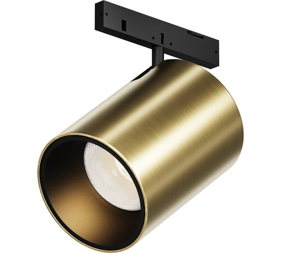 Изображение товара Трековый светильник MAYTONI Focus Led LED 9W Черный и Латунь TR187-1-9W2.7K-M-BBS