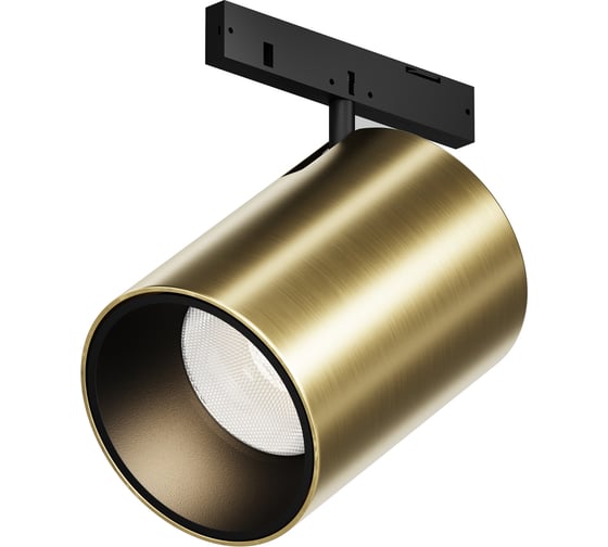 Изображение товара Трековый светильник MAYTONI Focus Led LED 9W Черный и Латунь TR187-1-9W3K-M-BBS