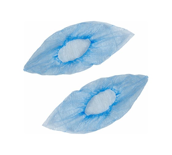 Изображение товара Бахилы ЛЮБАША ЭКОНОМ, комплект 1000 пар в упаковке, размер 39х13 см, 20 мкм, 630717