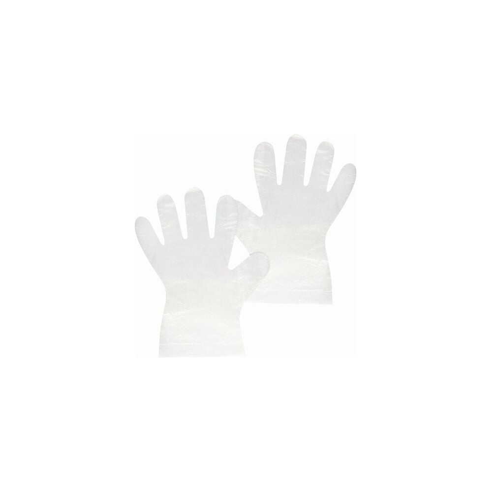 Одноразовые полиэтиленовые перчатки ЛАЙМА перчатки одноразовые unibob полиэтилен 100 шт