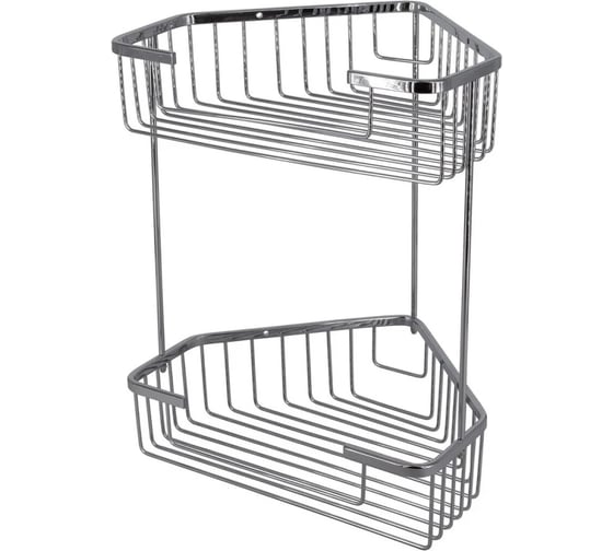 Изображение товара Полка металлическая HAIBA угловая, хром HB335-1