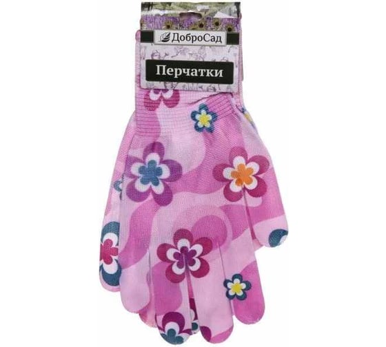 Изображение товара Перчатки нейлоновые Добросад "Лайт-Цветение", р.8 788-490