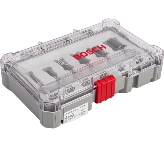 Изображение товара Набор пазовых фрез (6 шт; хвостовик 6 мм) Bosch 2607017465