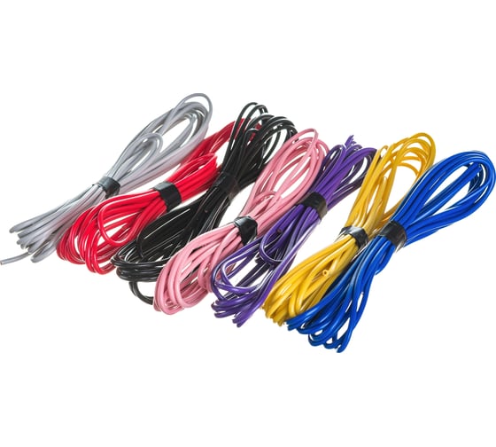 Изображение товара Набор автопровода ПГВА Радуга (7 шт; 0.75 кв.мм; по 3 м) ДАЛИ-авто DA-02648