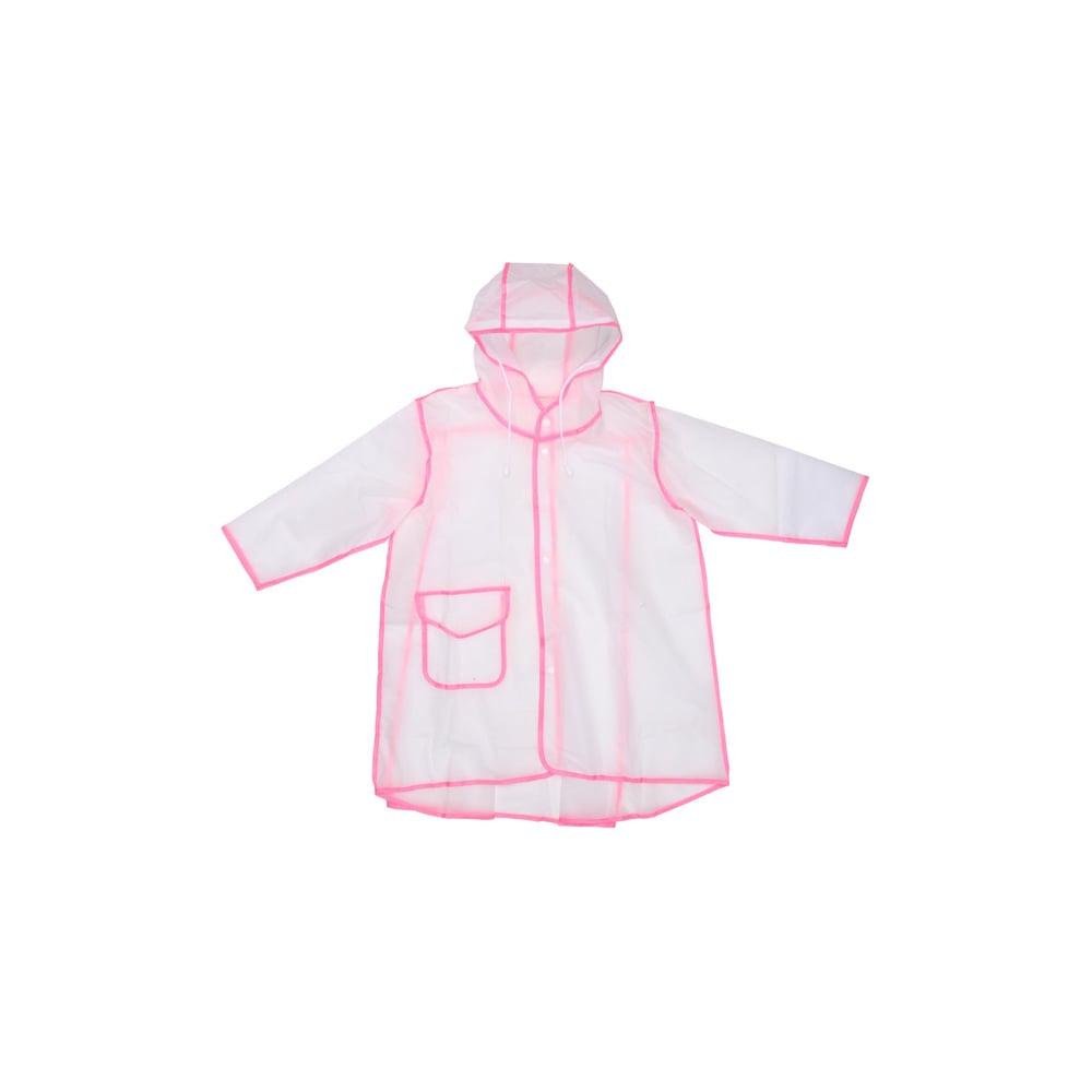 Изображение товара Дождевик-плащ Добросад Neo с капюшоном и завязками, розовый, р. XXL