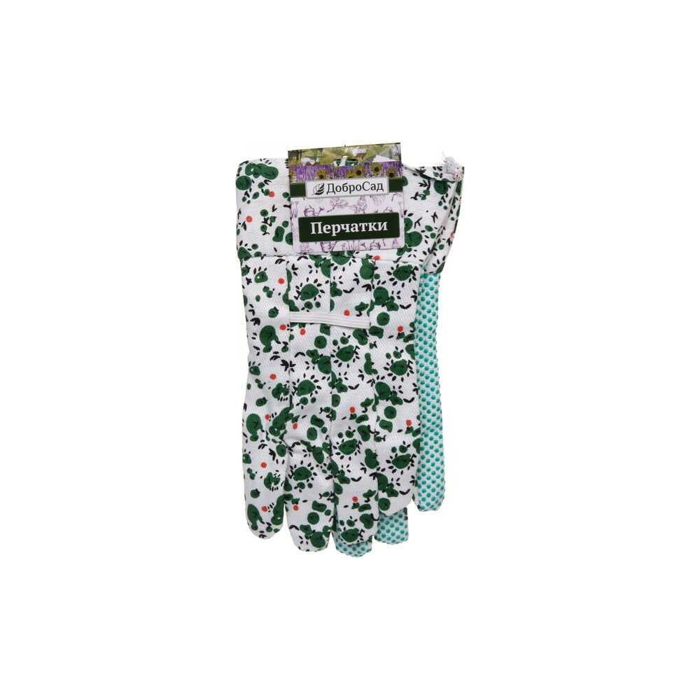 Изображение товара Перчатки полиэстер с полиуретановой точкой Добросад Полянка р 9 лето