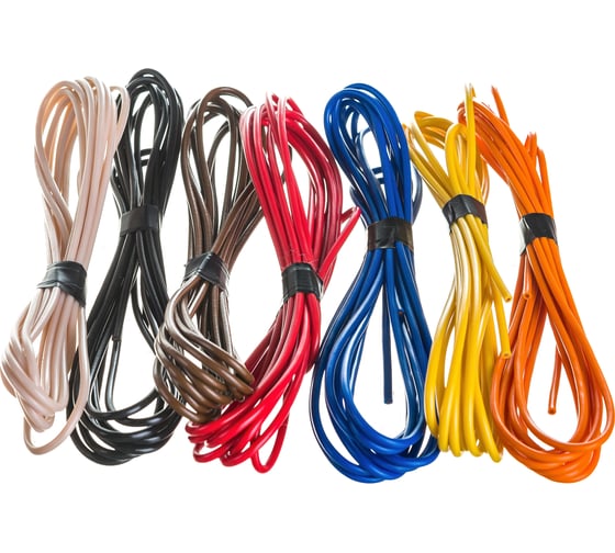 Изображение товара Набор автопровода ПГВА Радуга (7 шт; 1 кв.мм; по 3 м) ДАЛИ-авто DA-02134