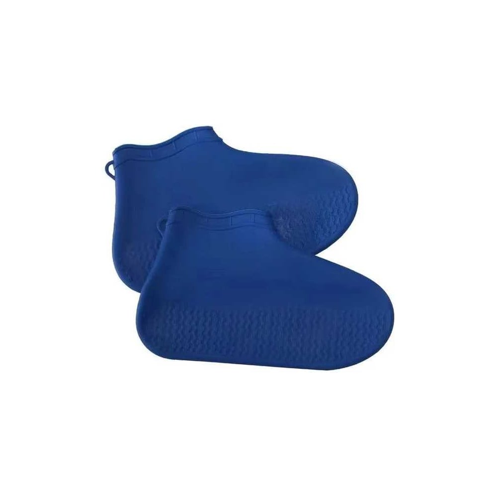 Изображение товара Чехлы на обувь Добросад Прогулка M 35-39 силикон синие защита от дождя
