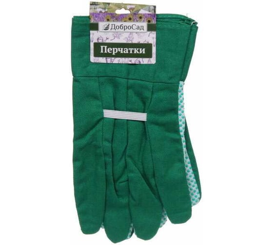 Изображение товара Перчатки полиэстер с полиуретановой точкой Добросад "Грин", р.9 788-529