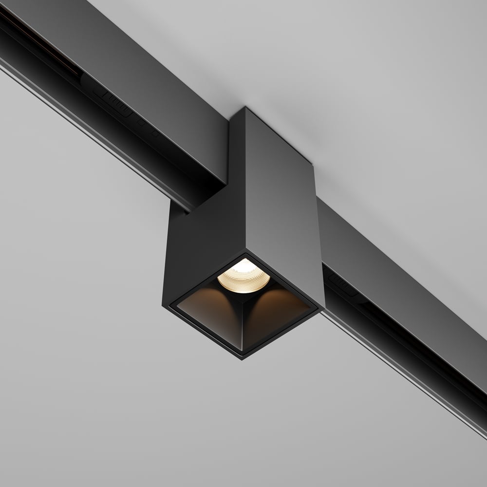 Изображение товара Трековый светильник MAYTONI Alfa LED 7W Черный TR121-2-7W3K-B для интерьера