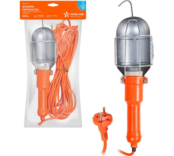 Изображение товара Фонарь Airline, переноска 220В, провод 5м AFL-WL-15