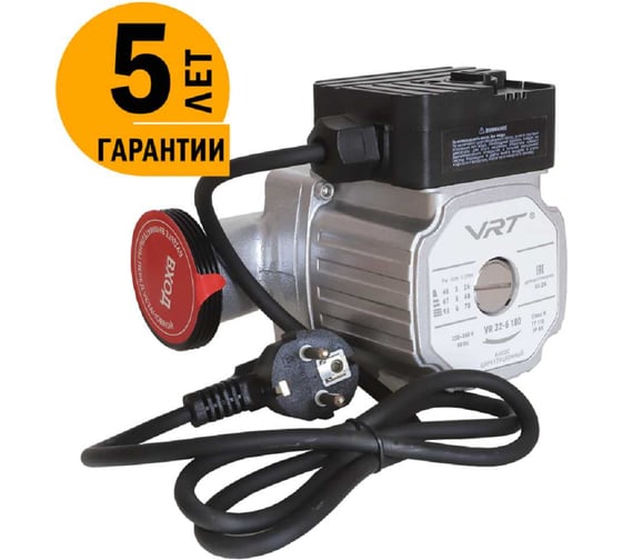 Изображение товара Циркуляционный насос VRT VR 32-6 180, с гайками 538290